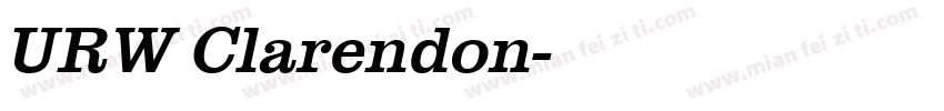 URW Clarendon字体转换